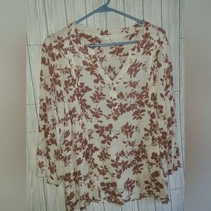 Fun2Fun blouse. 2x. Cotton/gauze material.